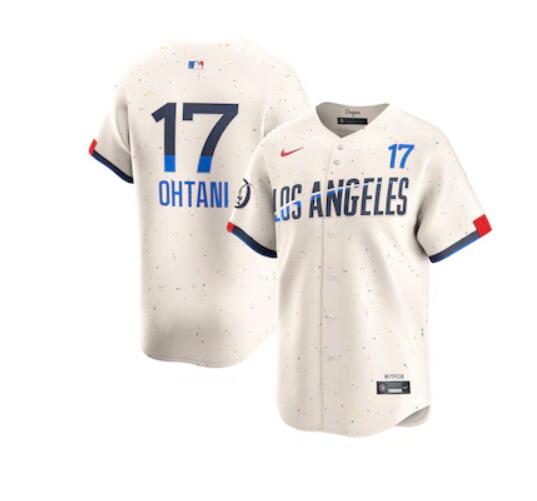 Men Los Angeles Dodgers #17 Ohtani Cream Fashion Nike Game MLB Jersey->denver broncos->NFL Jersey